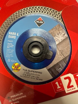 Pack 5 Discos Diamante Rubi TVA 115 Superpro NUEVO