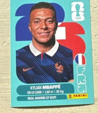 Carta Mbappé Mundial 2026