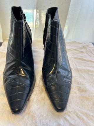 Botines Zara efecto piel cocodrilo