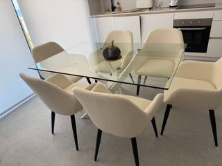 Mesa Comedor Cristal 140x95
