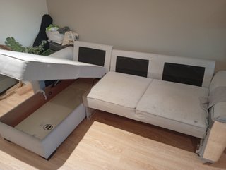 Sofá Cama Chaise Longue con Almacenamiento