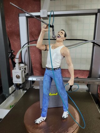 Figuras Michael Jackson y Freddie Mercury