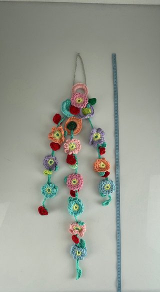 Acchiappa sogni uncinetto fiori