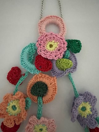 Acchiappa sogni uncinetto fiori