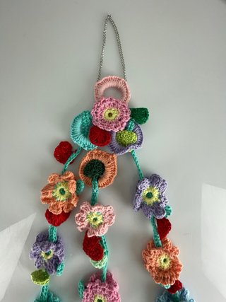 Acchiappa sogni uncinetto fiori
