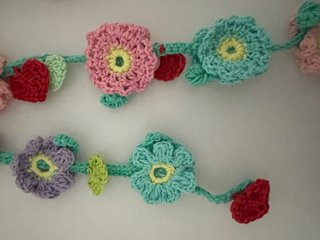 Acchiappa sogni uncinetto fiori