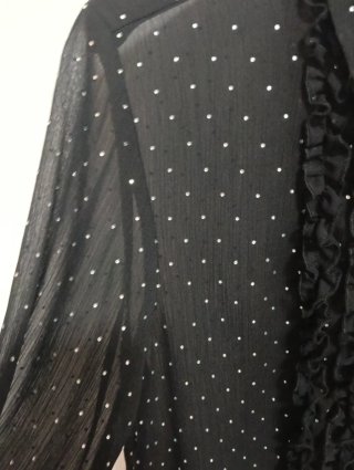 Camicia Zara nera trasparente pois