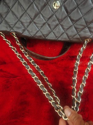 Bolso Chanel Marrón piel suave acolchada