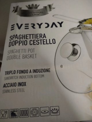 Pentola Spaghetti Everyday 6L Acciaio Inox