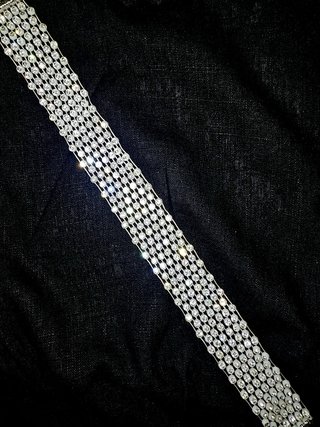 Collana Choker Girocollo Brillantini Perline Argen