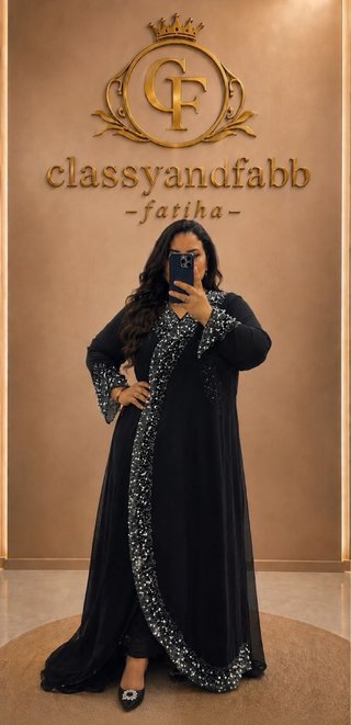 Vestido largo beige y azul
