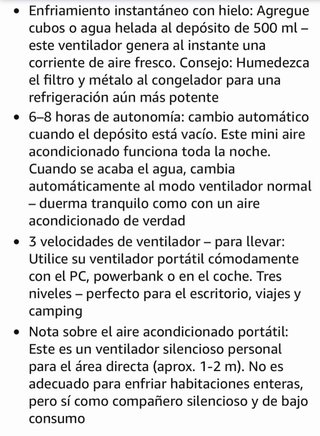 Enfriador USB AUIFFER Depósito de agua de 500 ml