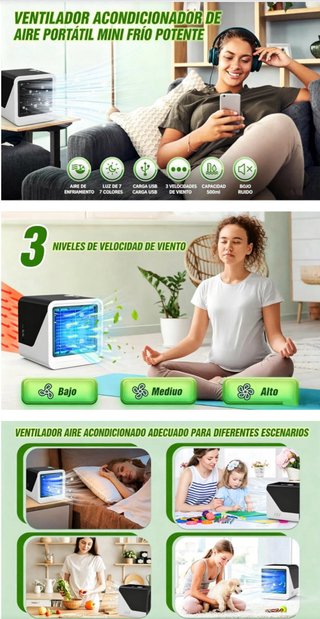 Enfriador USB AUIFFER Depósito de agua de 500 ml