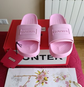 Sandalias Hunter plataforma rosa Talla 38 y 39