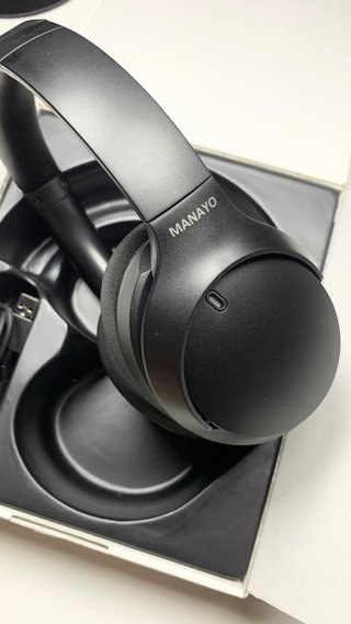 Cuffie MANAYO Bluetooth Over-Ear ANC Nere