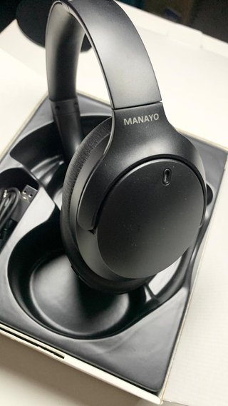 Cuffie MANAYO Bluetooth Over-Ear ANC Nere