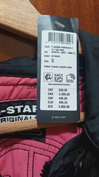 Chaqueta G-Star RAW E Double Matelassé S
