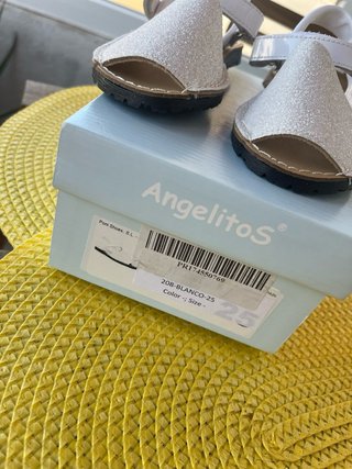 Sandalias Niña Angelitos Blancas Talla 25