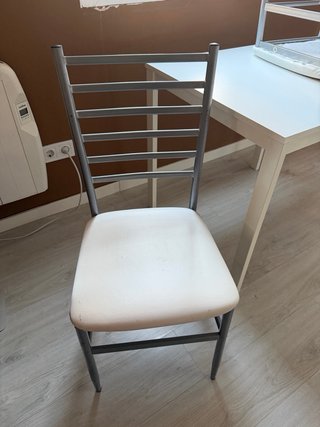 Sillas de cocina metal y tela