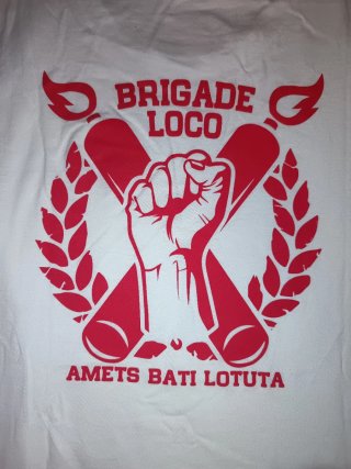 Camiseta Brigade Loco Blanca Talla XL