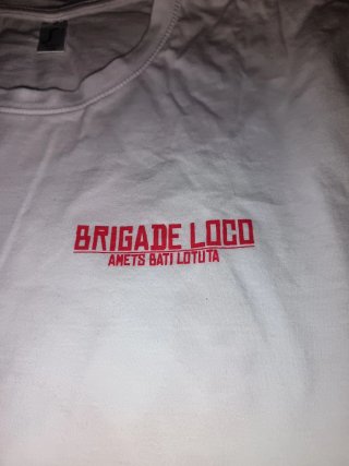 Camiseta Brigade Loco Blanca Talla XL