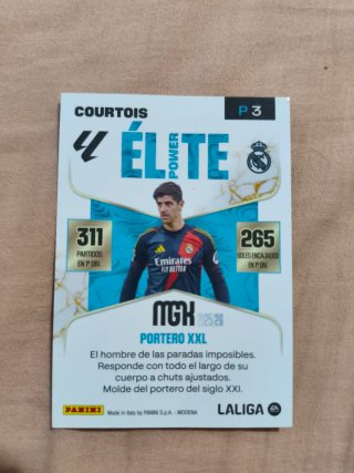 Cromos Panini MGK 25/26 y Courtois Firmado