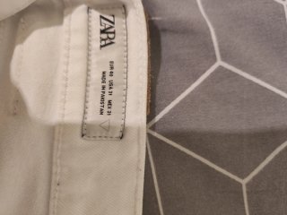 Bermuda vaquera blanca T.40