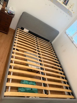 Estructura Cama Ikea Gris Tela