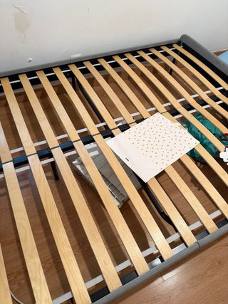 Estructura Cama Ikea Gris Tela