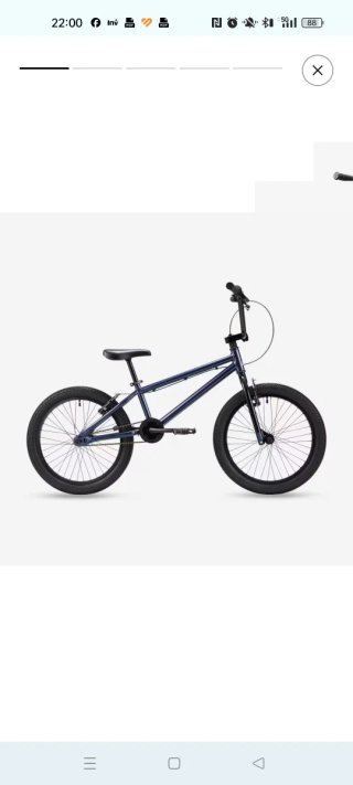 Bicicleta BMX 20 Btwin Wipe Azul