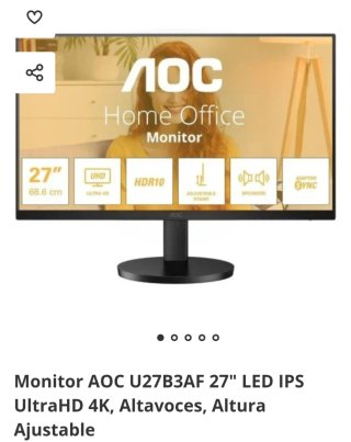 Monitor AOC U27B3AF Negro