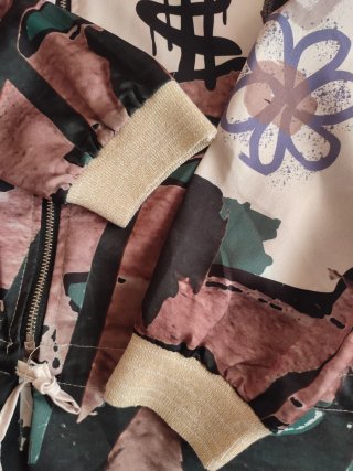 Bomber ligera mujer estampada