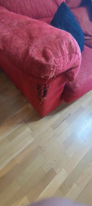 Sofá Chaiselongue Rojo
