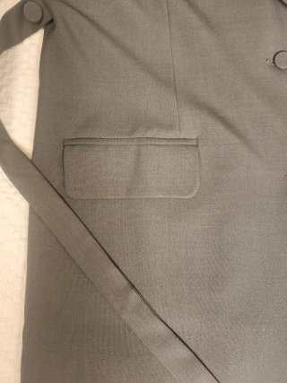 Blazer Shein manga corta gris Talla M