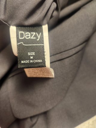 Blazer Shein manga corta gris Talla M