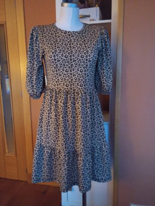 Vestido animal print talla S