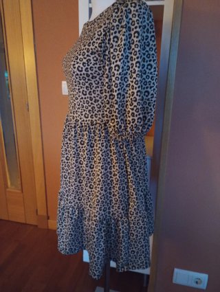 Vestido animal print talla S