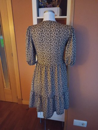 Vestido animal print talla S