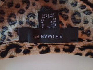 Vestido animal print talla S