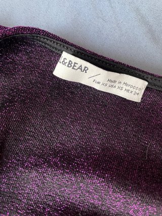Vestido Fiesta Pull&Bear Morado (XS)