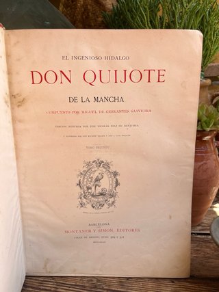 Don Quijote de La Mancha siglo XIX - Dos tomos