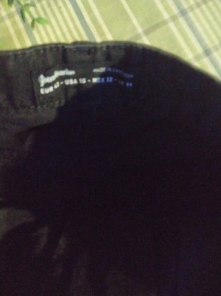 Falda vaquera negra talla 42