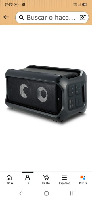 Altavoz Portátil. Potencia: 550 W RMS.
