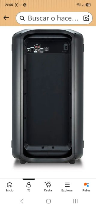 Altavoz Portátil. Potencia: 550 W RMS.