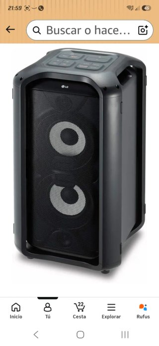 Altavoz Portátil. Potencia: 550 W RMS.
