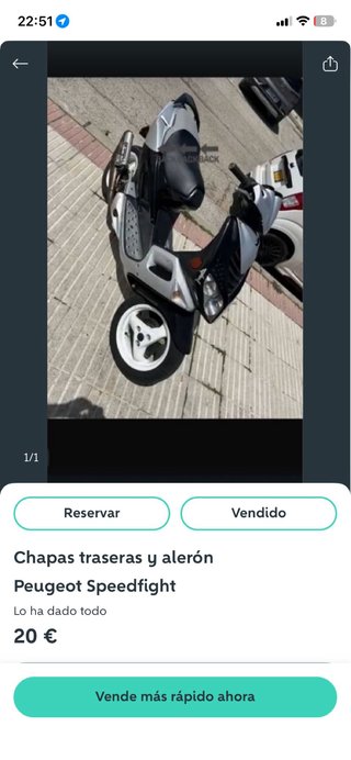 Peugeot Speedfight escale