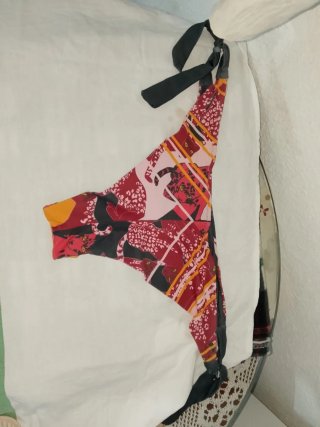 Braguita baja bikini estampado felino