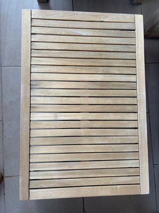 Conjunto sofá exterior madera 4 piezas