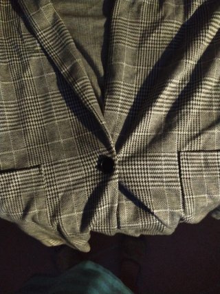 Americana cuadros talla 40 gris