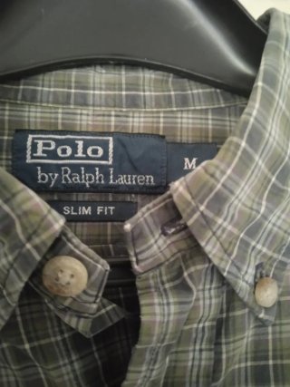 Camisa Polo Ralph Lauren Cuadros, talla M Slim Fit
